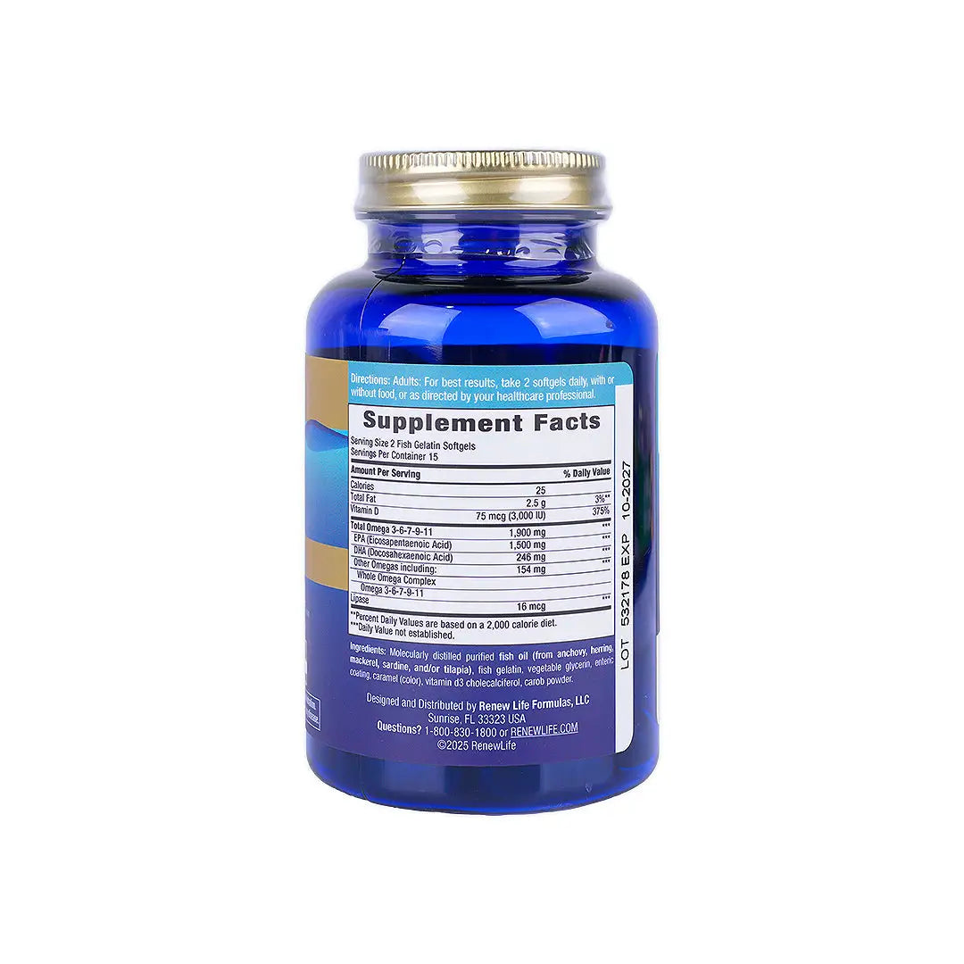 Renew Life Super Critical Omega 2400mg 30 Caps