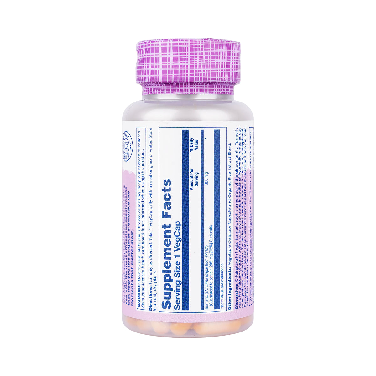 38801-Solaray Turmeric 300Mg 60 Veg Capsules +1
