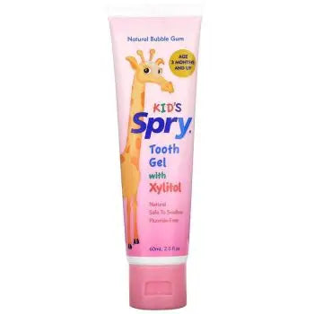 Spry Xylitol Kids Gel Toothpaste Bubble Gum 60ml