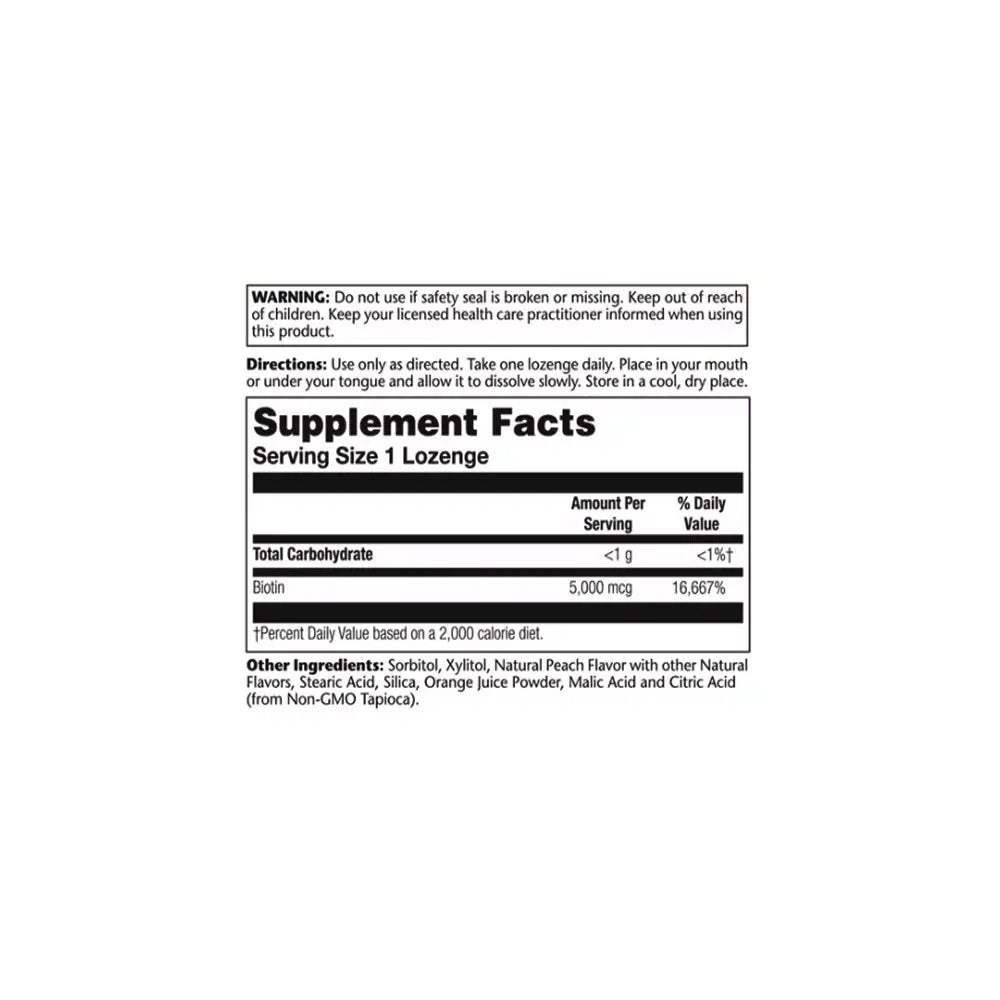 38846-Solaray Biotin 5000Mg 60 Loz. +3