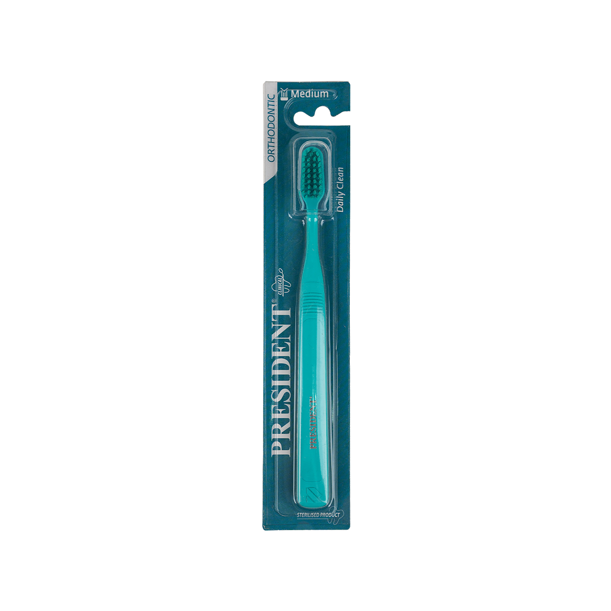 President Orthodontic Medium Toothbrush