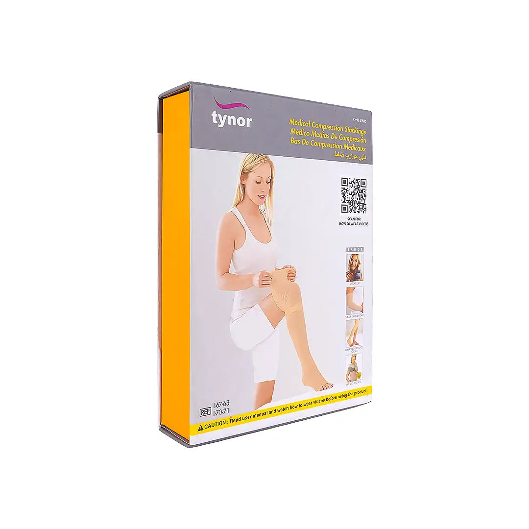 Tynor Leg Stocking Medical Thigh High C2-I70 XL +3