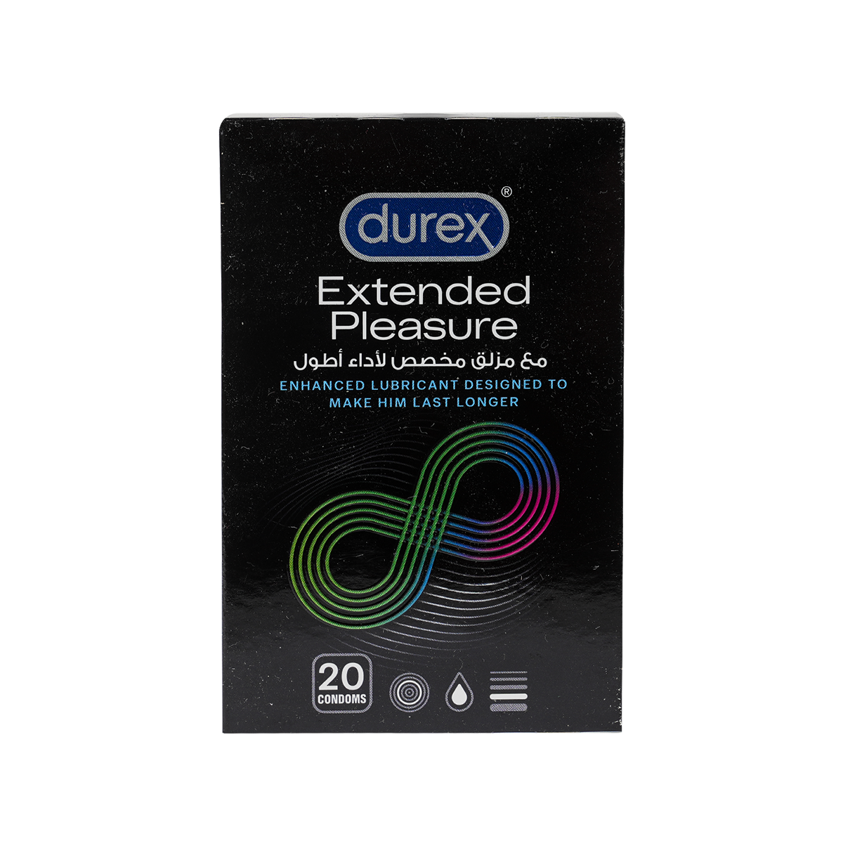 DUREX CONDOM EXTENDED PLEASURE 20S