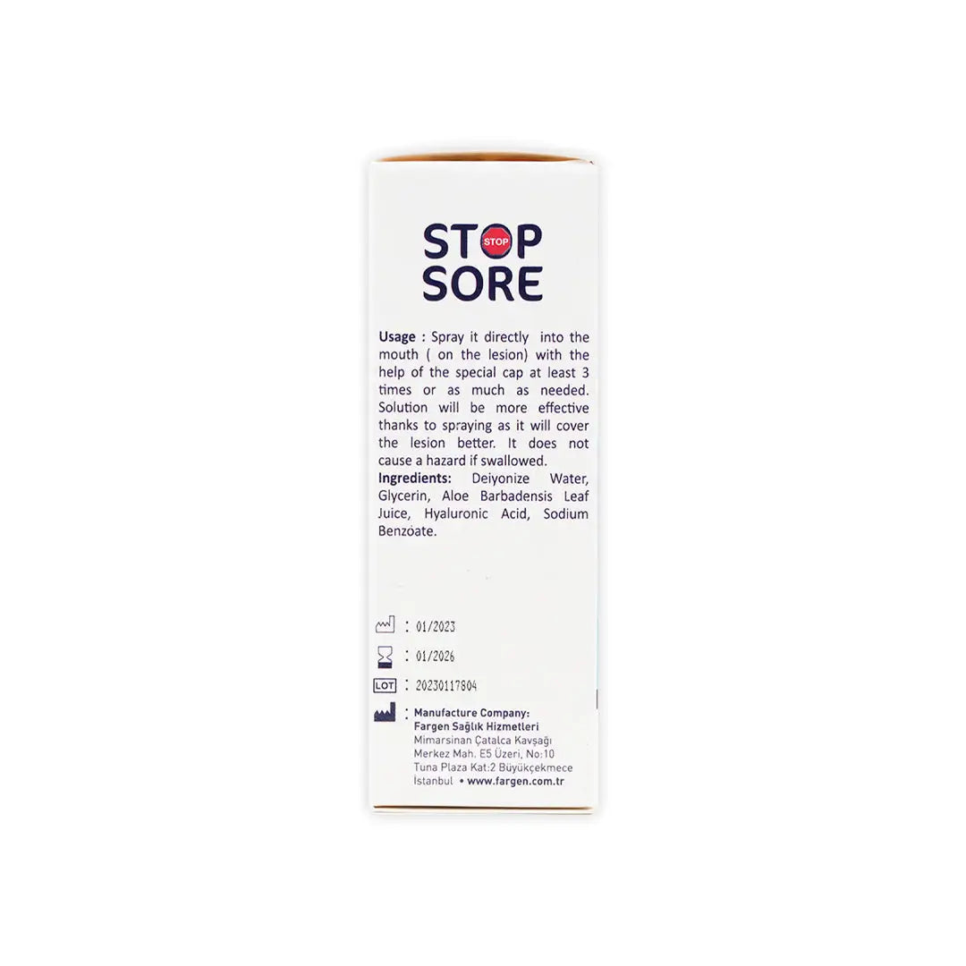39042-Stop Sore Mouth Spray 20Ml +2