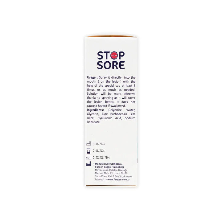 39042-Stop Sore Mouth Spray 20Ml +2