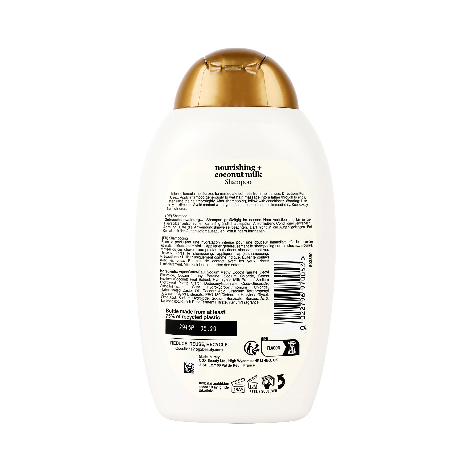 39083-OGX Coconut Milk Shampoo 385Ml +1