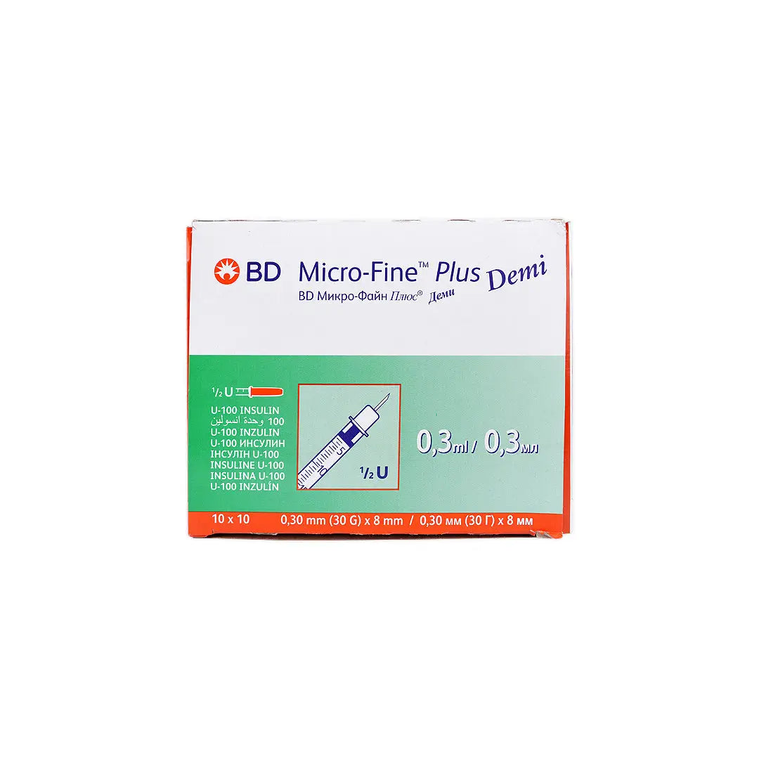 BD Micro-Fine Syringe 0.3ml 8mmx30G 100pcs