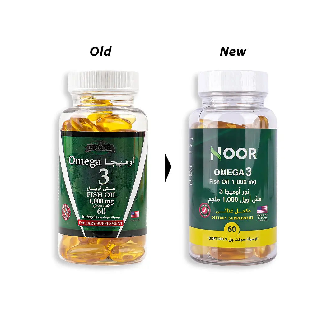 39156-Noor Omega-3 1000Mg 60Cap