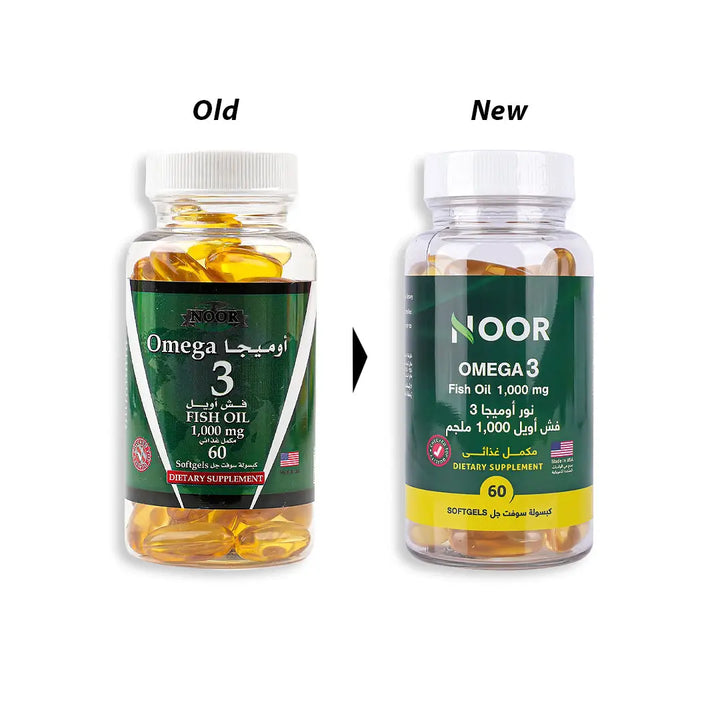 39156-Noor Omega-3 1000Mg 60Cap