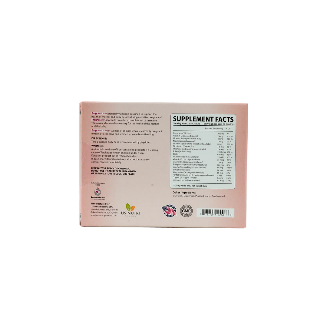 39184-Us Nutri Pregna Mama 30 Softgels +3