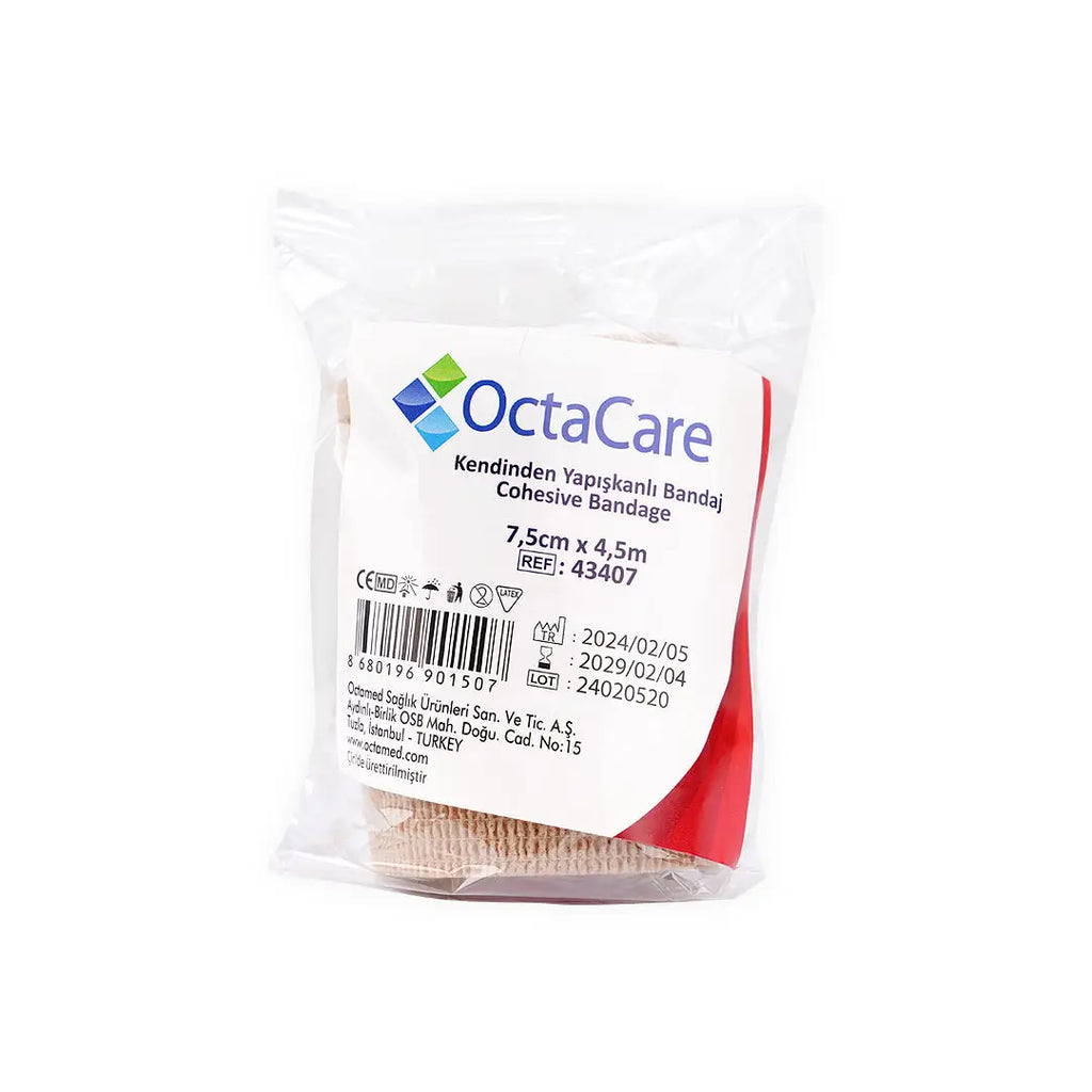 Octacare Cohesive Bandage 7.5cmx4.5m 1pc-43407
