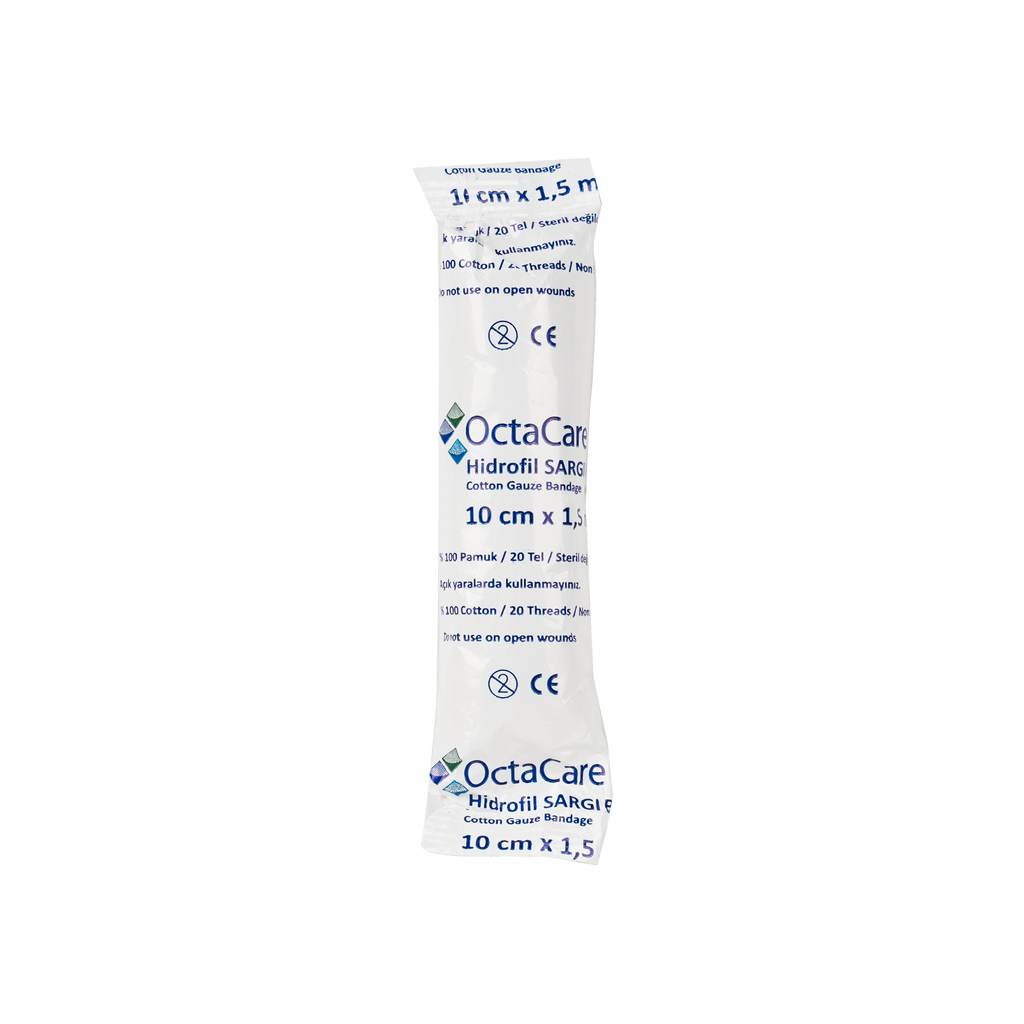 Octacare Cotton Gauze Bandage 10cmx1.5m 1pc-2210