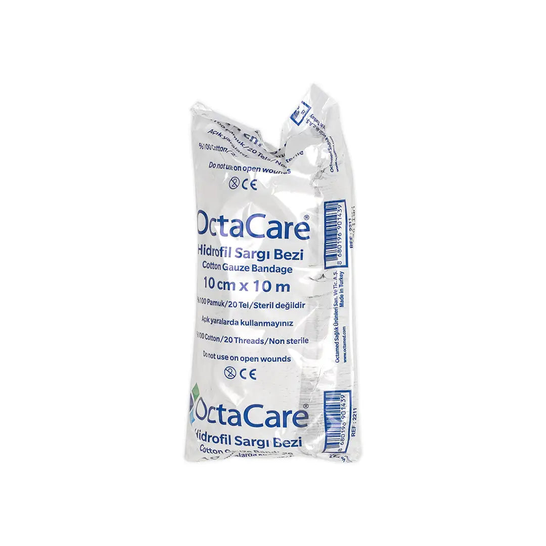 Octacare Cotton Gauze Bandage 10cmx10m 1pc-2211