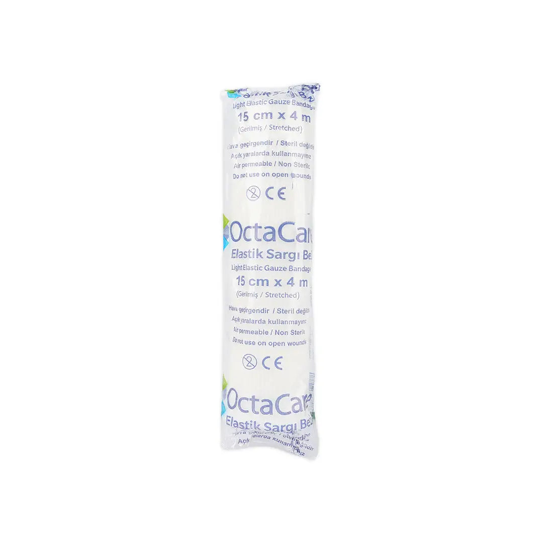 39201-Octacare Light Elastic Gauze Bandage 15cmx4m 1pc-2315