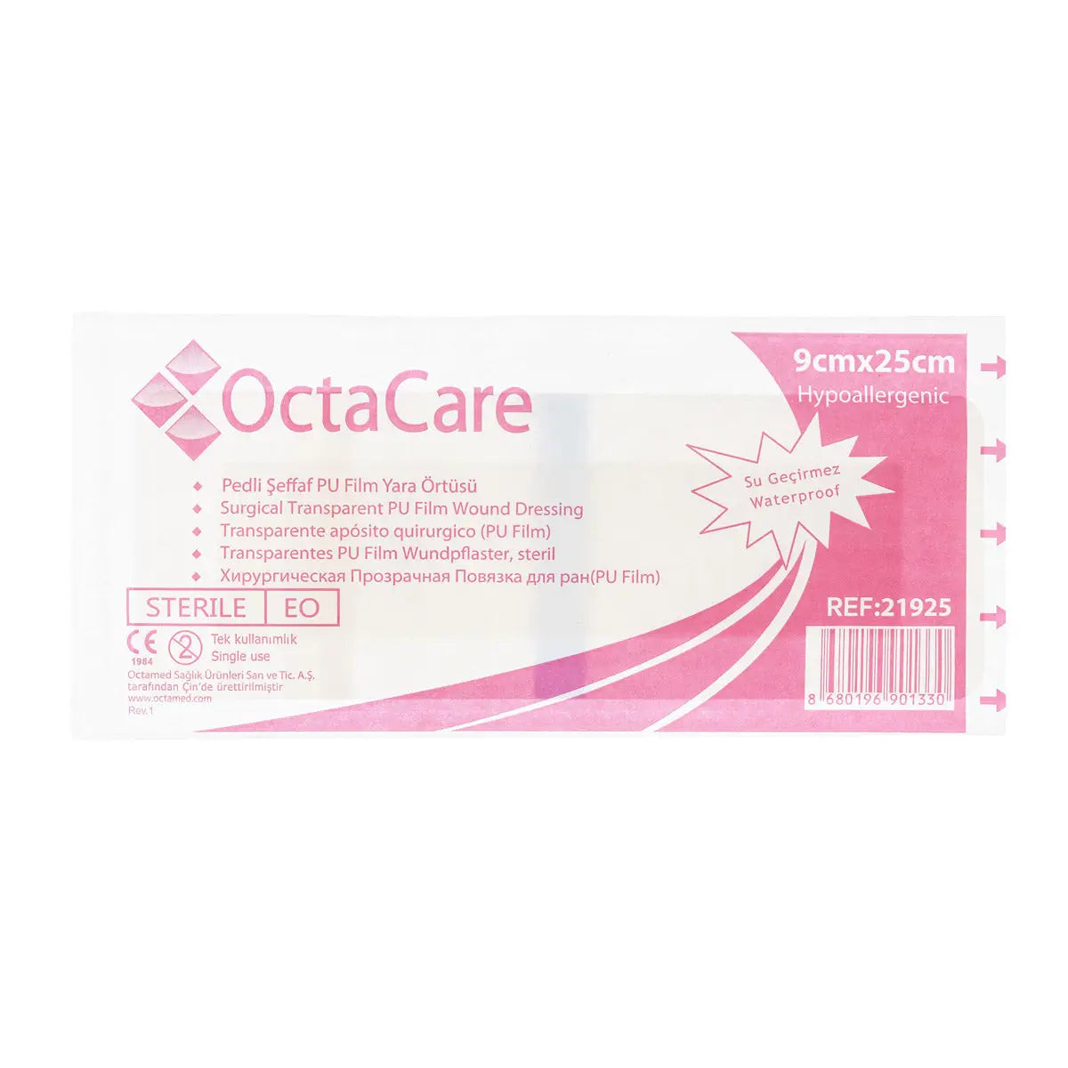 39207-Octacare Waterproof Wound Plaster 9x25cm 1pc-21925 +1