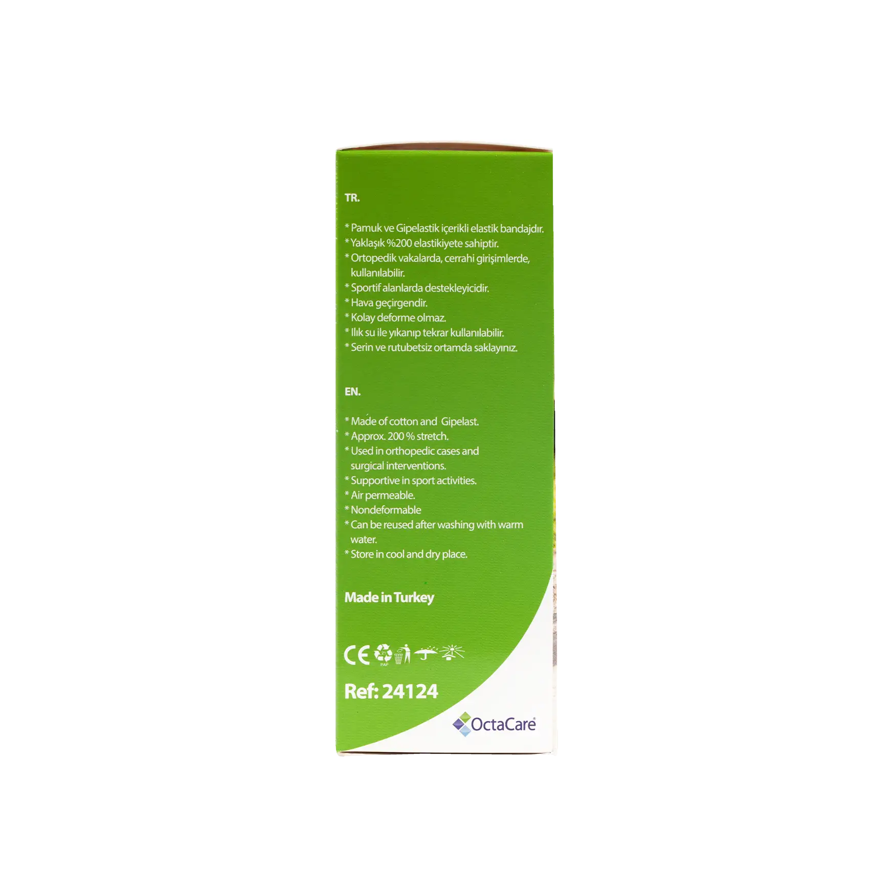 Octacare Super Elastic Bandage 12cmx4.5m-24124