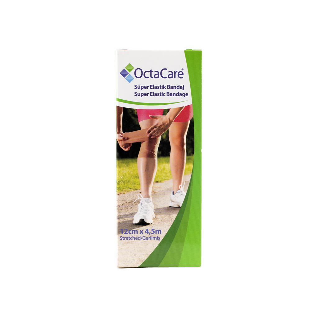 Octacare Super Elastic Bandage 12cmx4.5m-24124