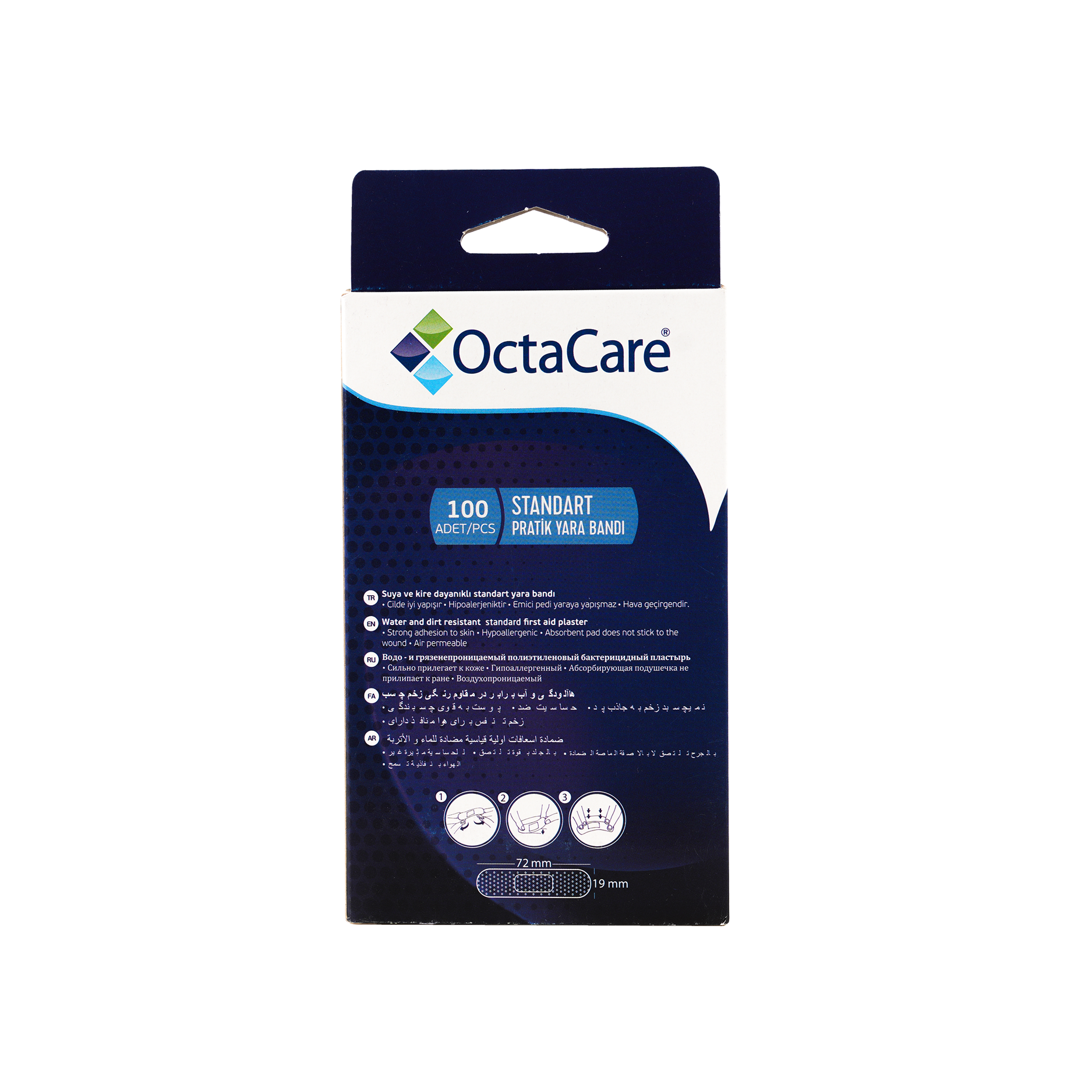 Octacare First Aid Plaster Standard 100pcs-121