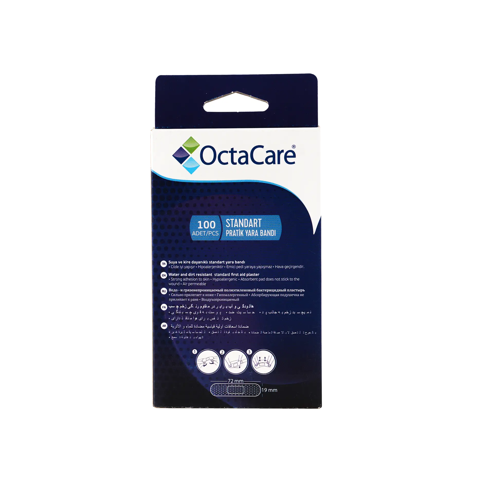 Octacare First Aid Plaster Standard 100pcs-121