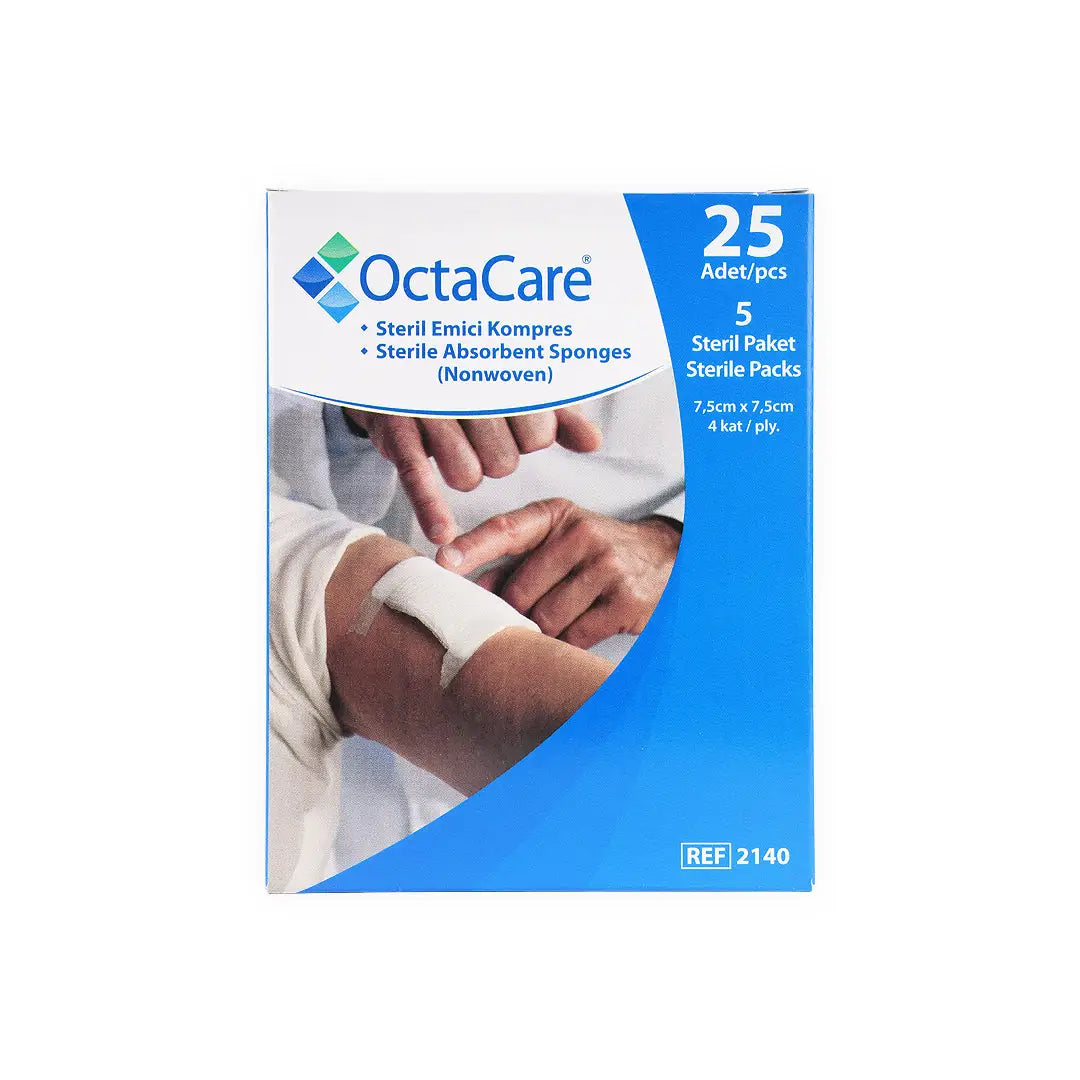 Octacare Gauze Sponge Sterile 7.5x7.5cm 25pcs-2140