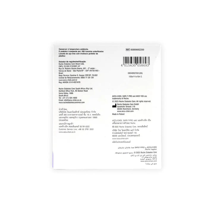 39269-Accu-Chek Safe-T-Pro Uno 200 Lancets +3