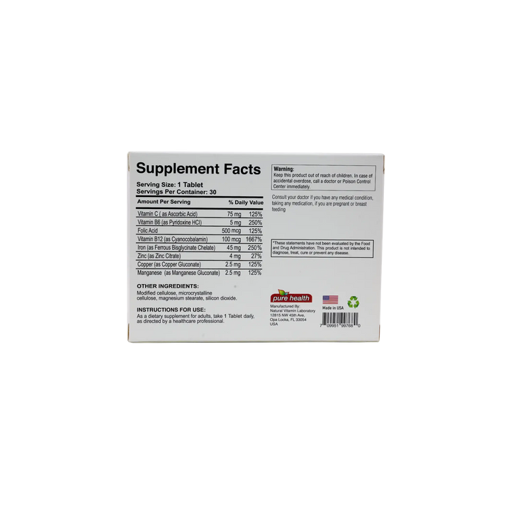39348-Pure Health Tri-Iron 30Tab +1