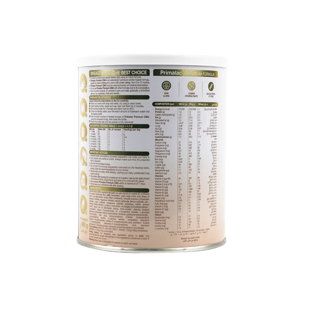 39465-Primalac Premium CMA (0-12m) 400g +1