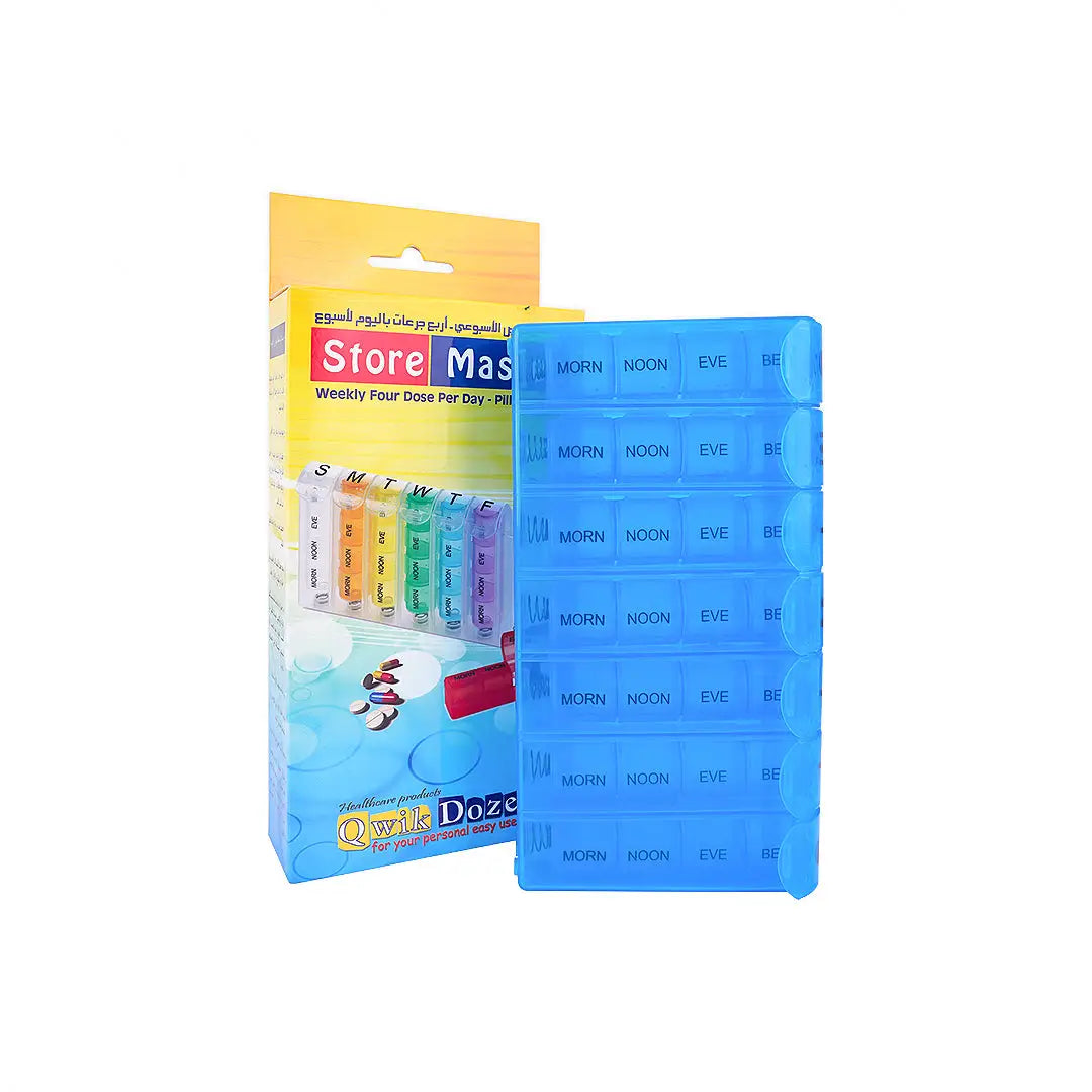 39490-Qwik Doze Pill Organizer Weekly 4 Doses-7775