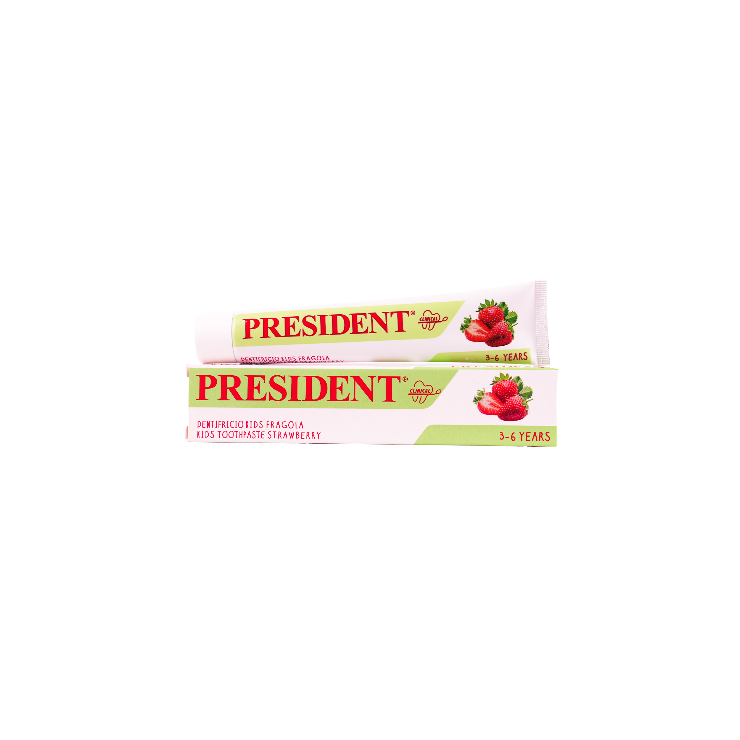 President Kids 3-6 Years Strawberry Toothpaste 50ml