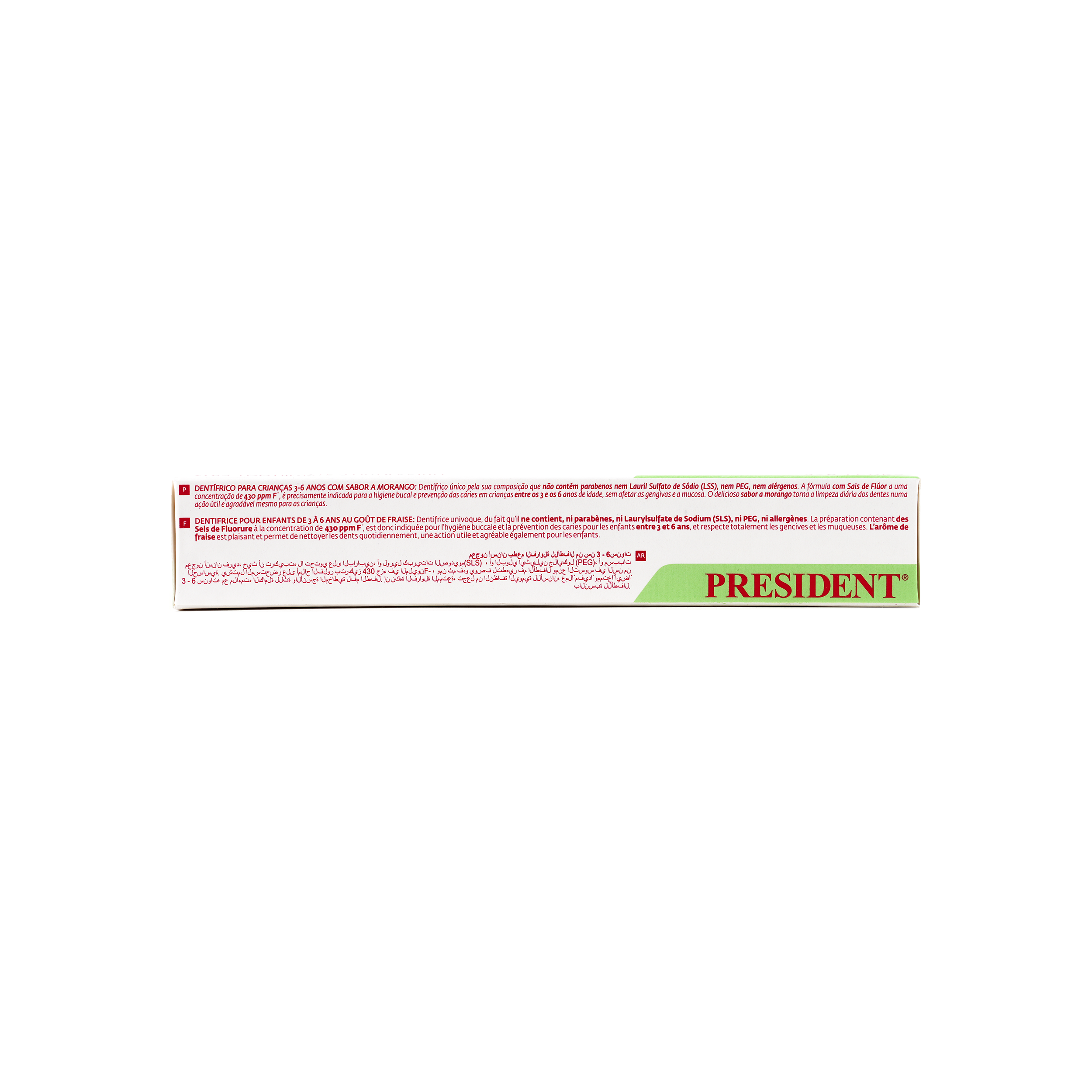 President Kids 3-6 Years Strawberry Toothpaste 50ml