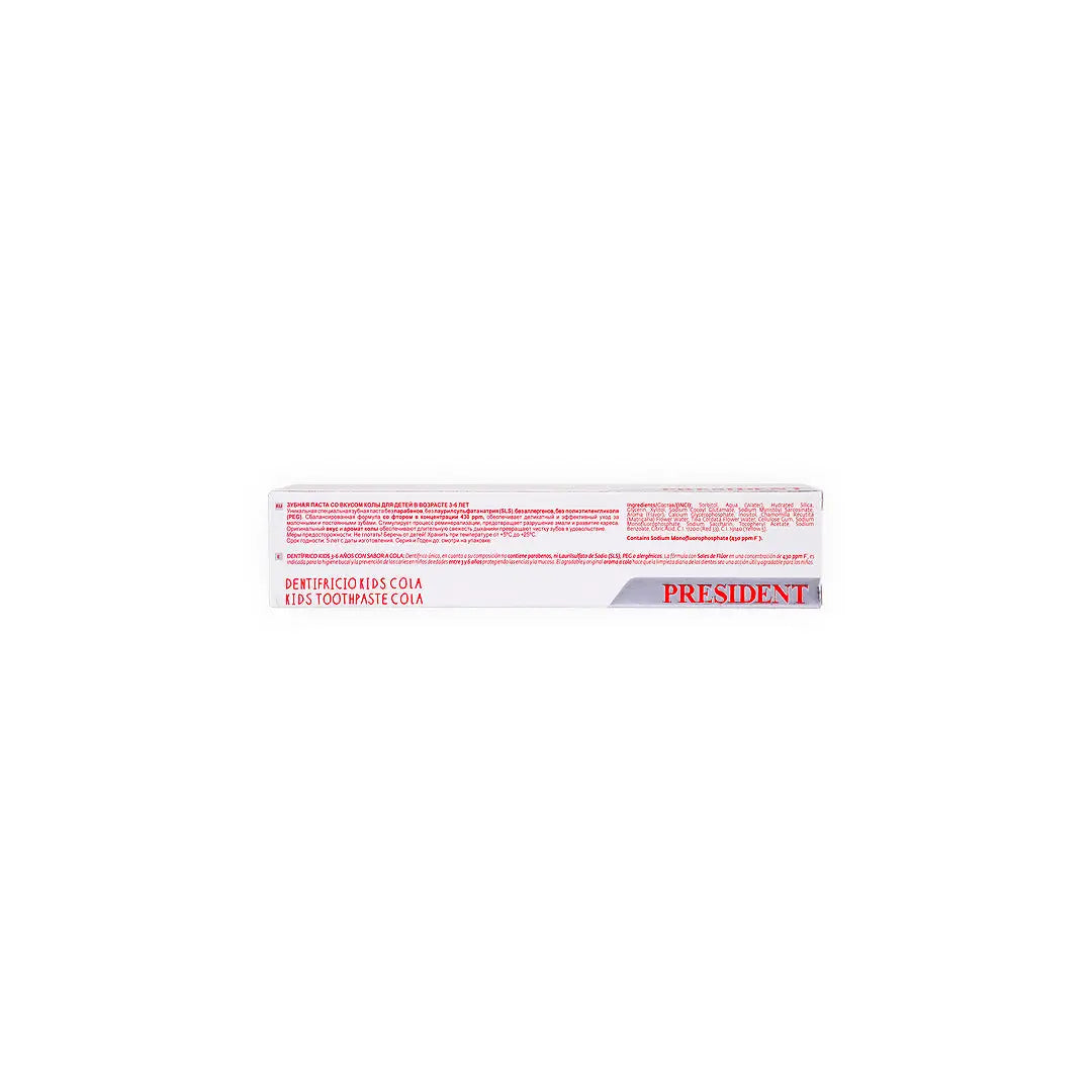 39496-President Kids 3-6 Years Cola Toothpaste 50ml +3