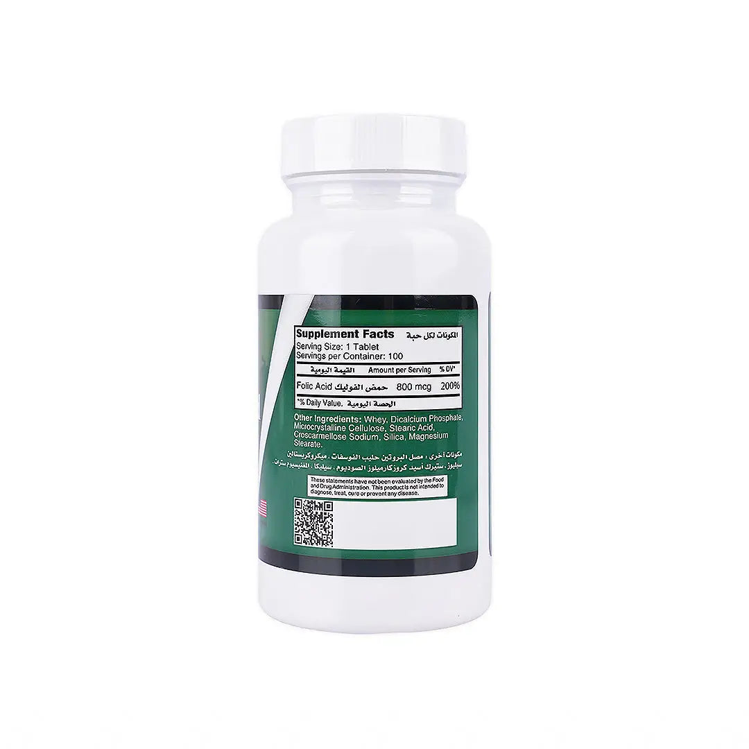 Noor Folic Acid 800Mcg 100 Tab