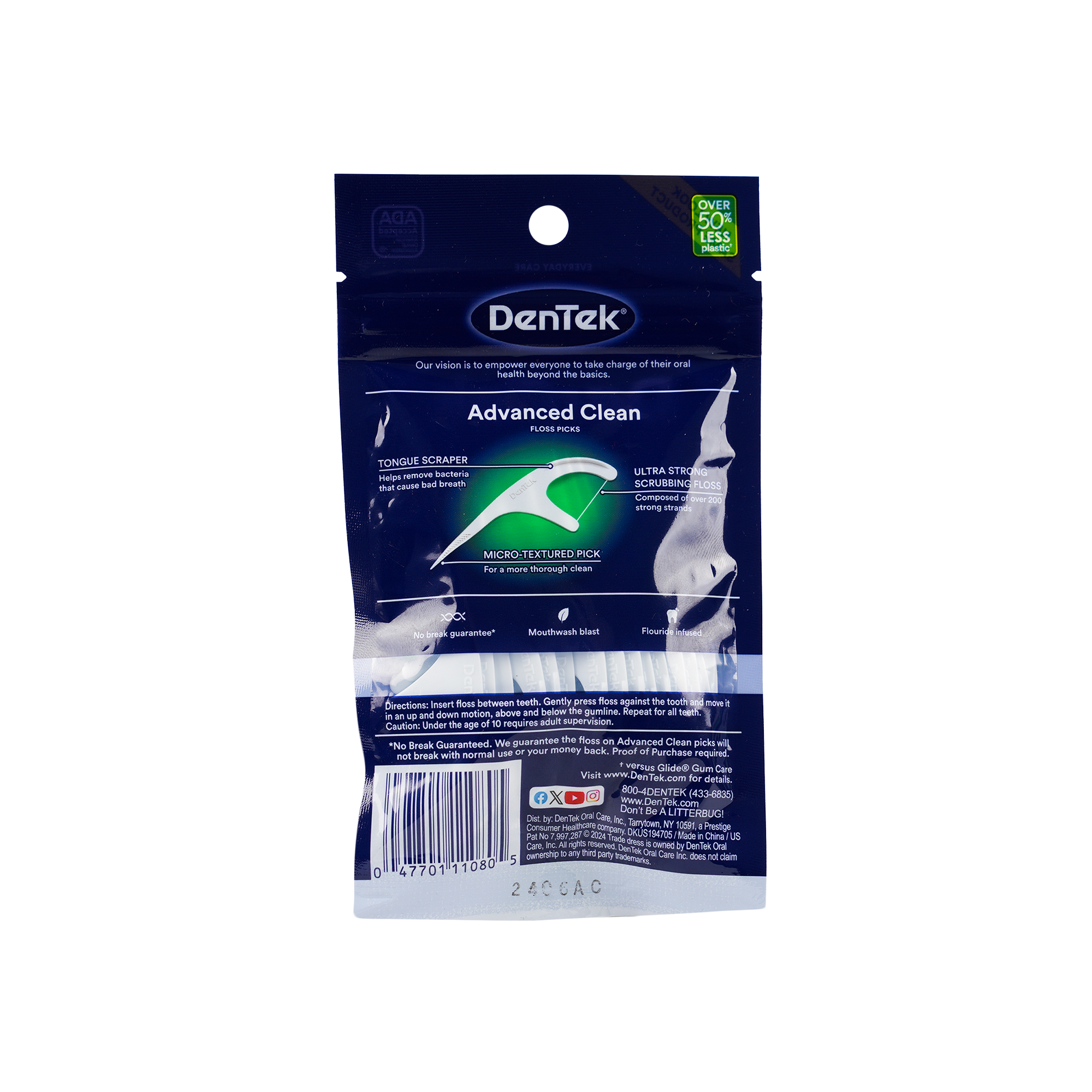 Dentek Triple Clean Interdental Floss 20pcs