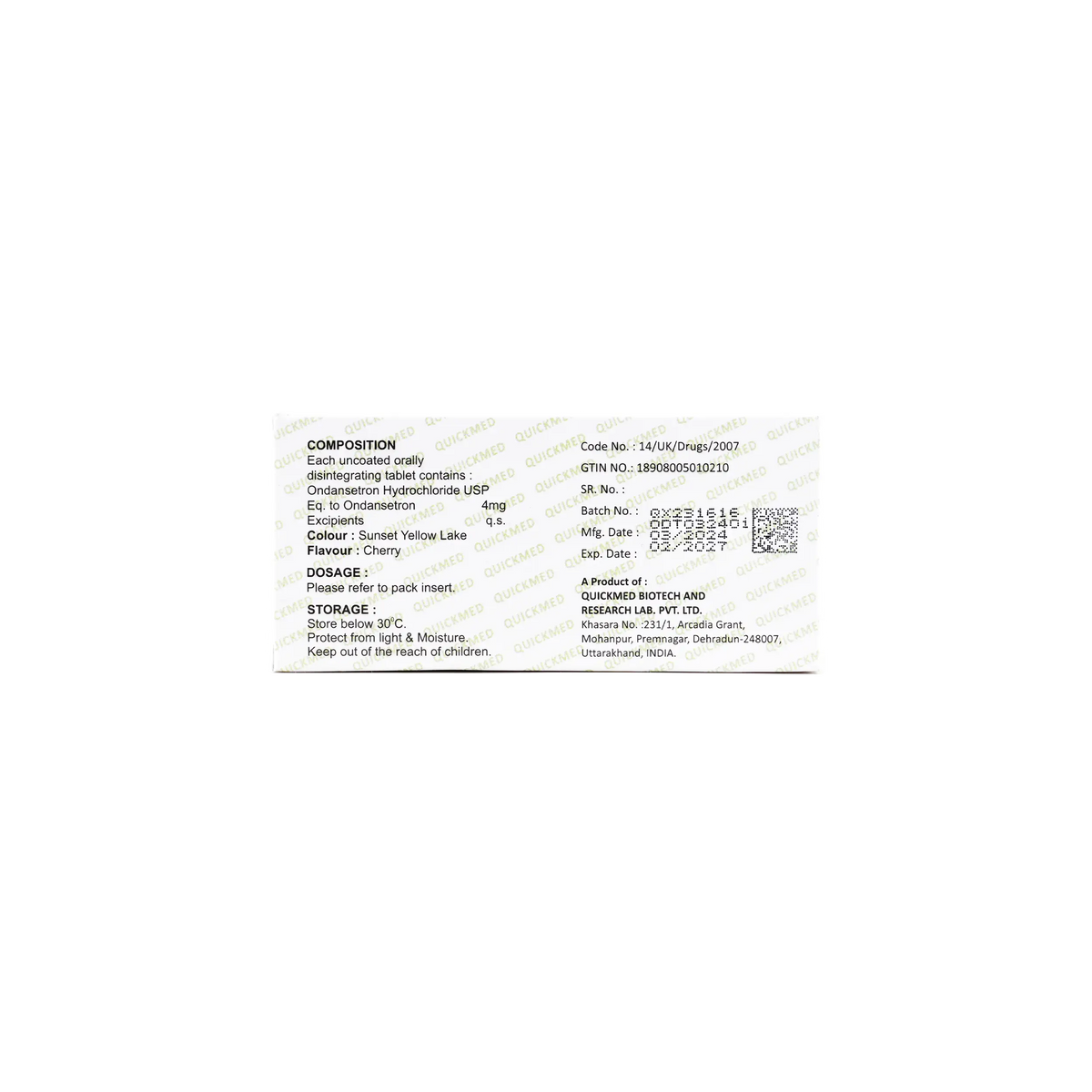 39585-Qall 4Mg Anti-Ematic 30Tab +1