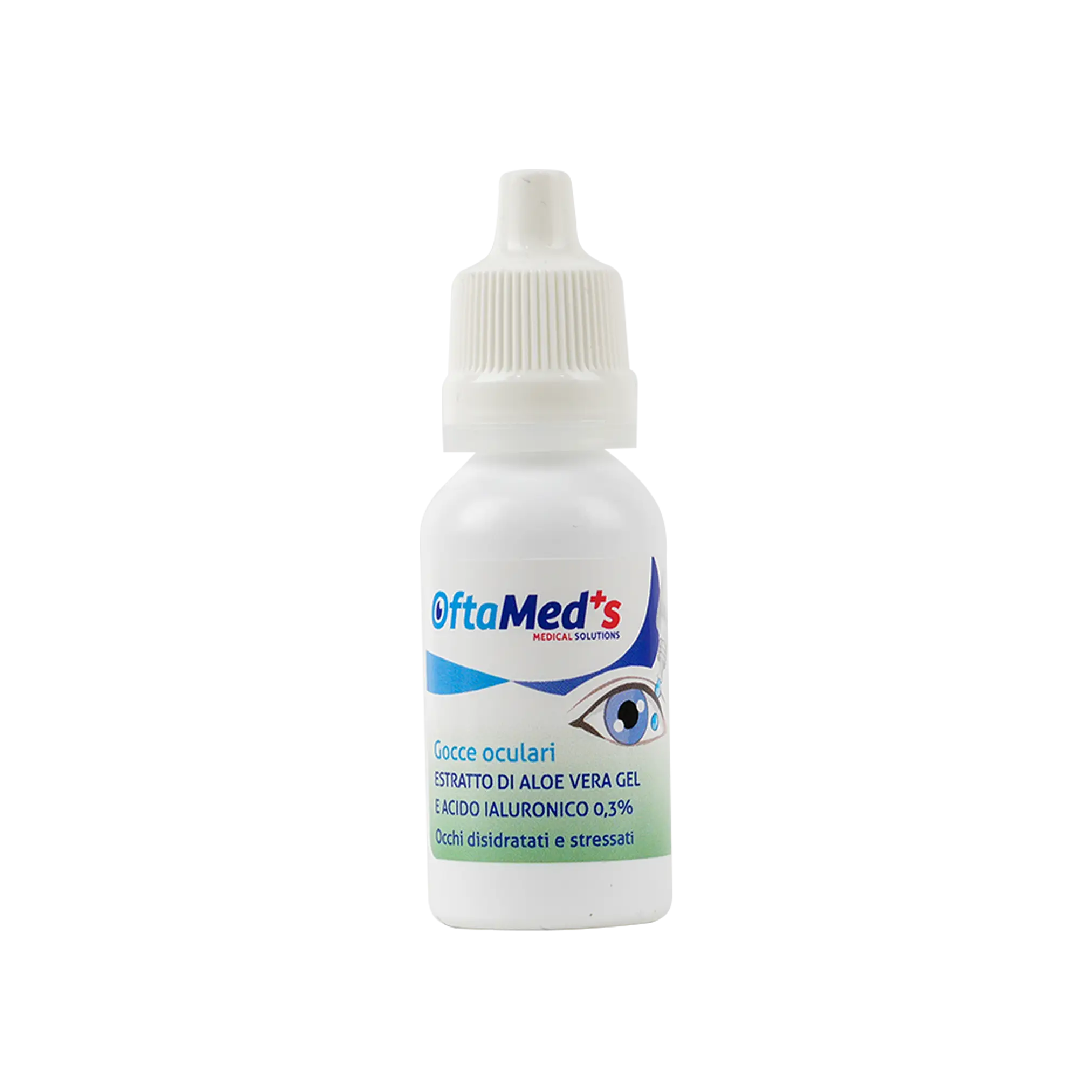 OFTAMED+S ALOE VERA GEL & HYLURONIC ACID EYE DROPS