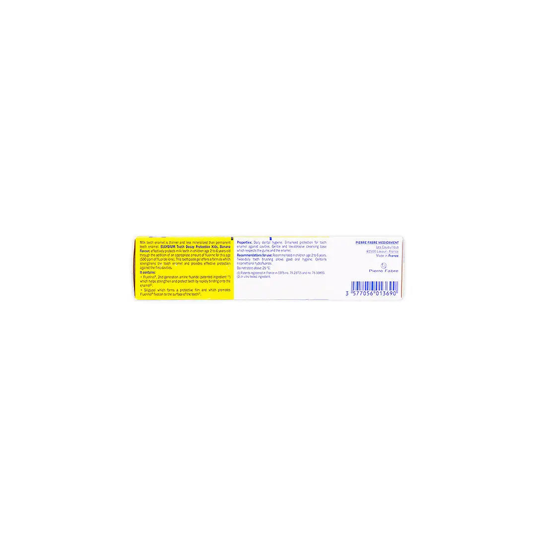 39641-Elgydium Decay Kids Toothpaste 2-6 Banana 50ml +3