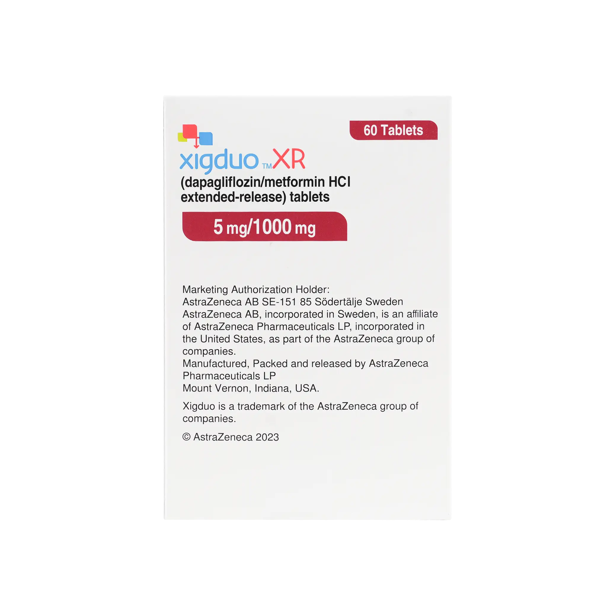 Xigduo Xr 5Mg/1000Mg 60Tab