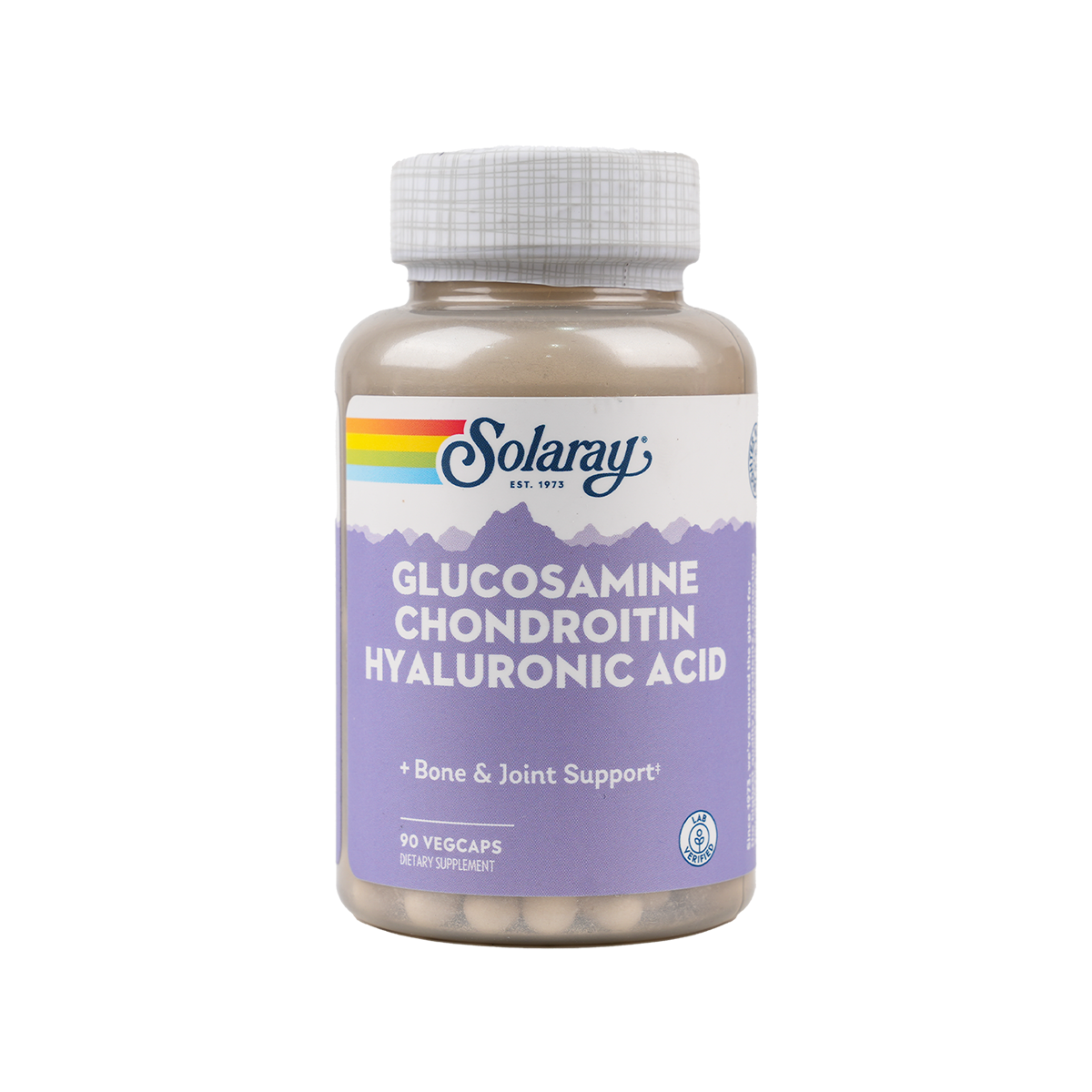 Solaray Glucosamine Chondroitin W/ Hyaluronic 90 Vegcap