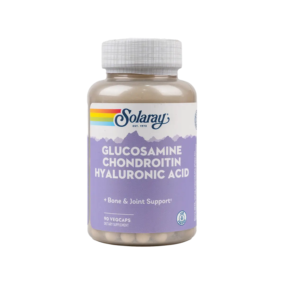 Solaray Glucosamine Chondroitin W/ Hyaluronic 90 Vegcap