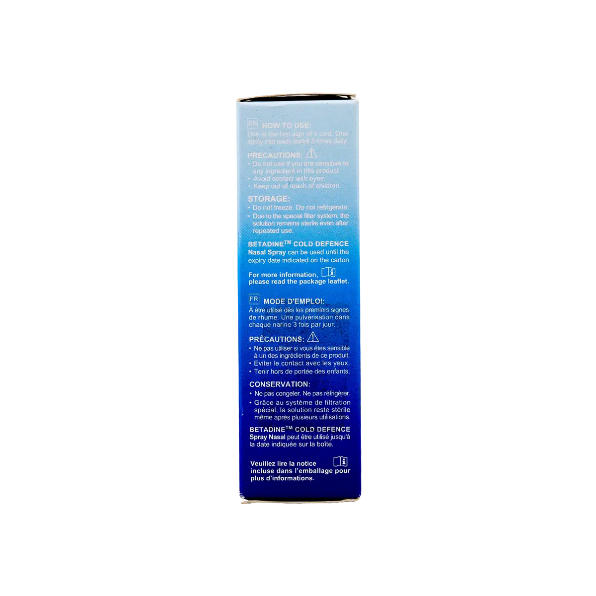 39689-Betadine Cold Defence Nasal Spray 20Ml - Natural Carragelose +1