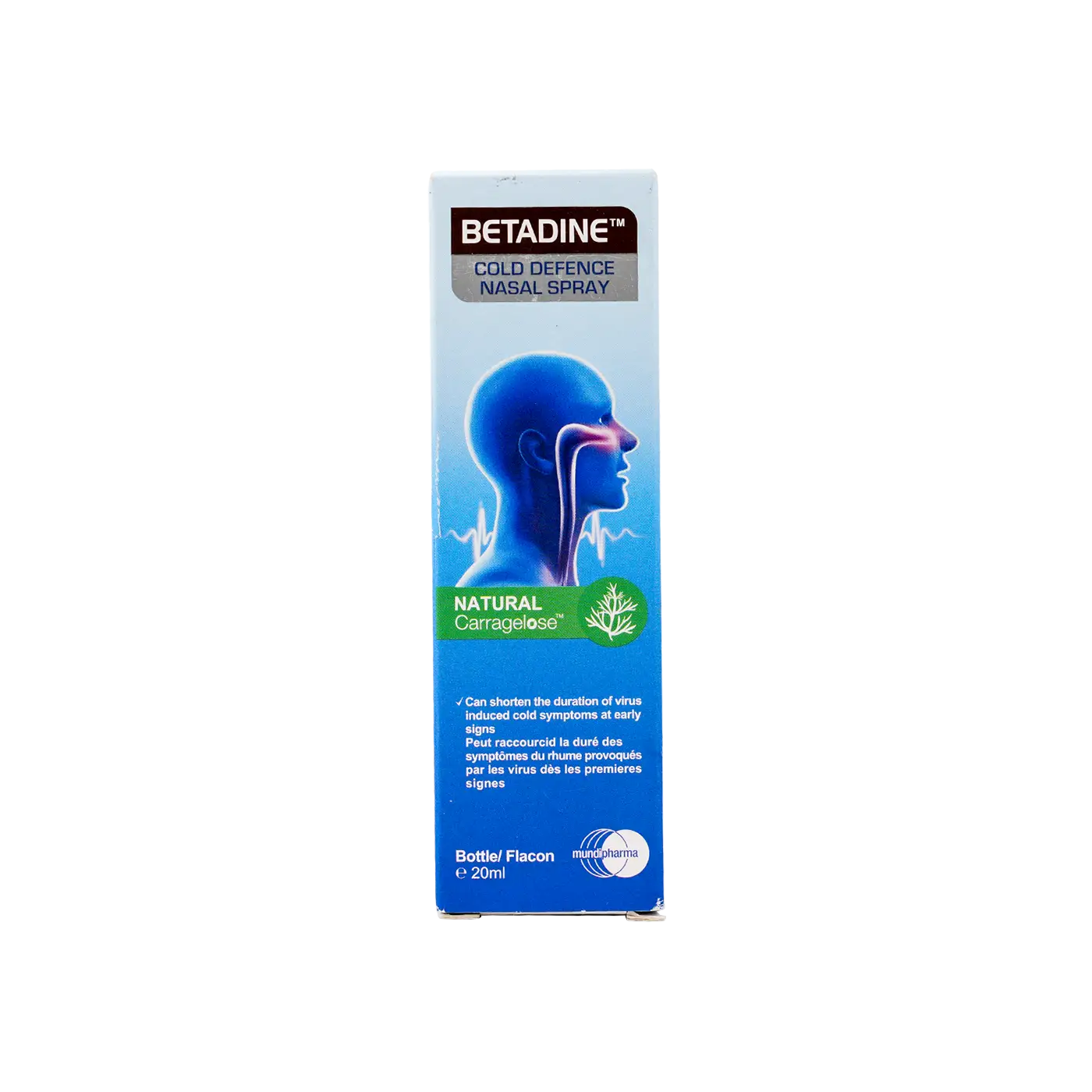 Betadine Cold Defence Nasal Spray 20Ml - Natural Carragelose