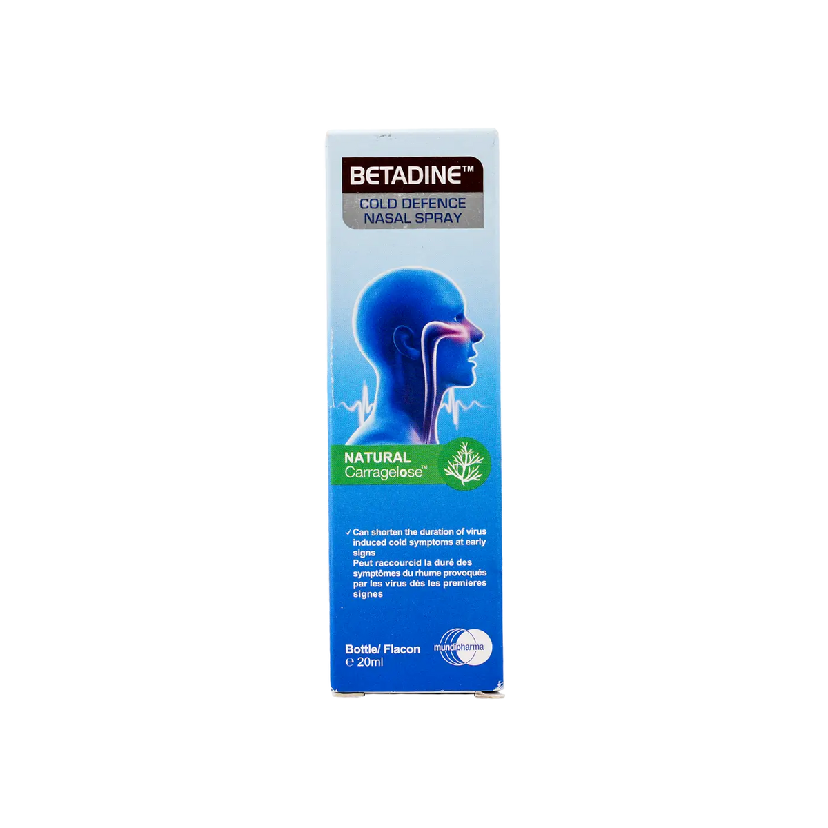 39689-Betadine Cold Defence Nasal Spray 20Ml - Natural Carragelose
