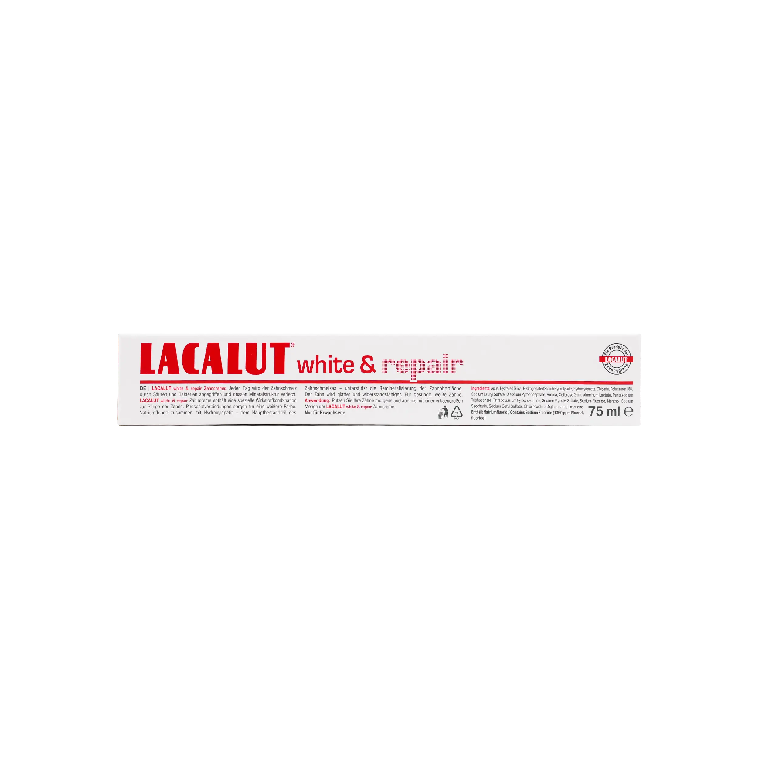 Lacalut White & Repair Toothpaste 75ml