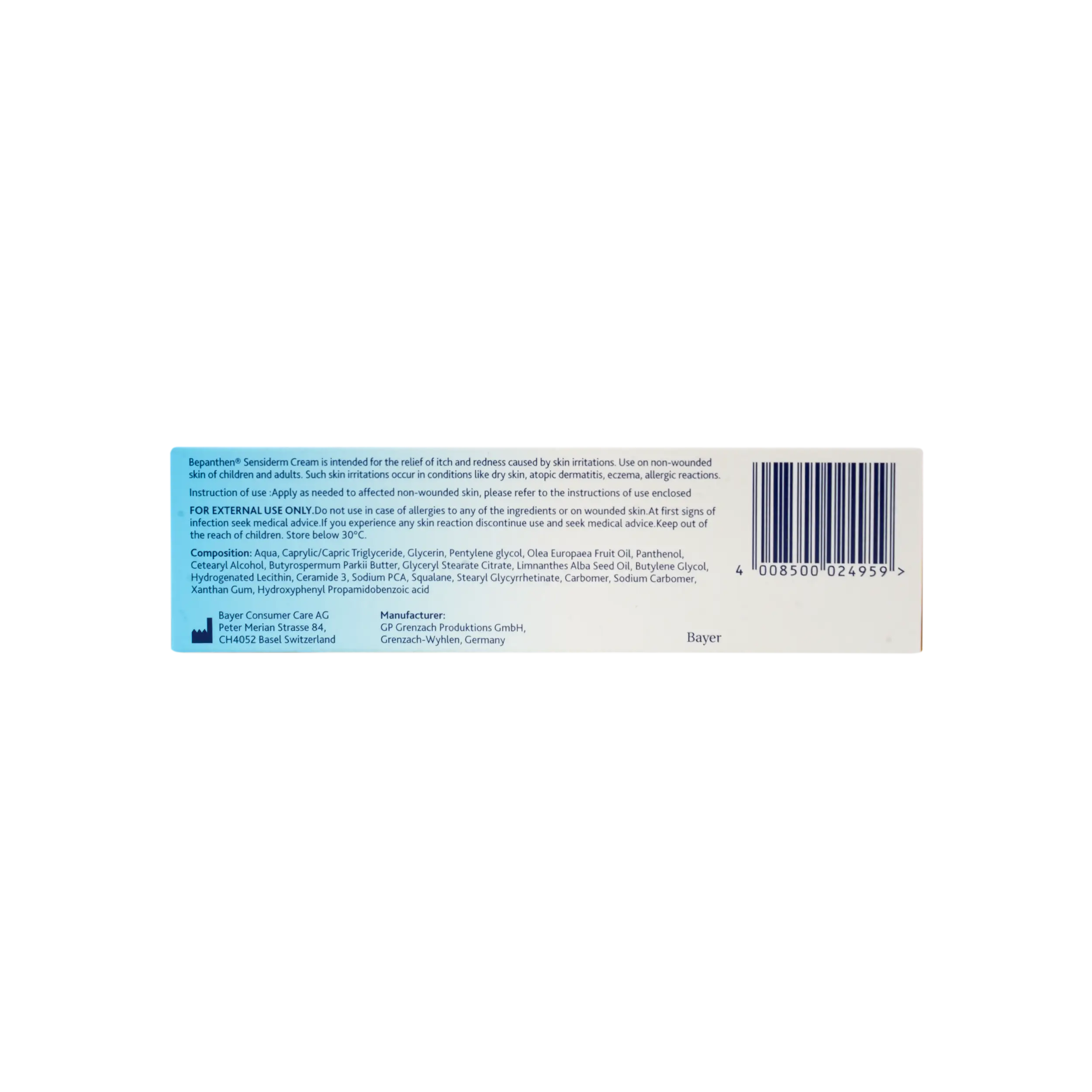 Bepanthen Sensiderm Cream 50G