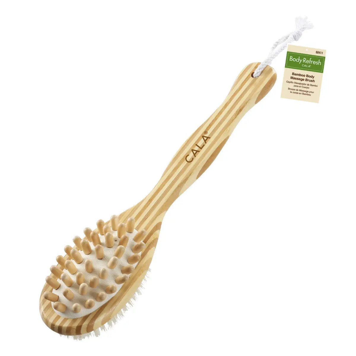 39802-Cala Hair Bamboo Body Massage Brush