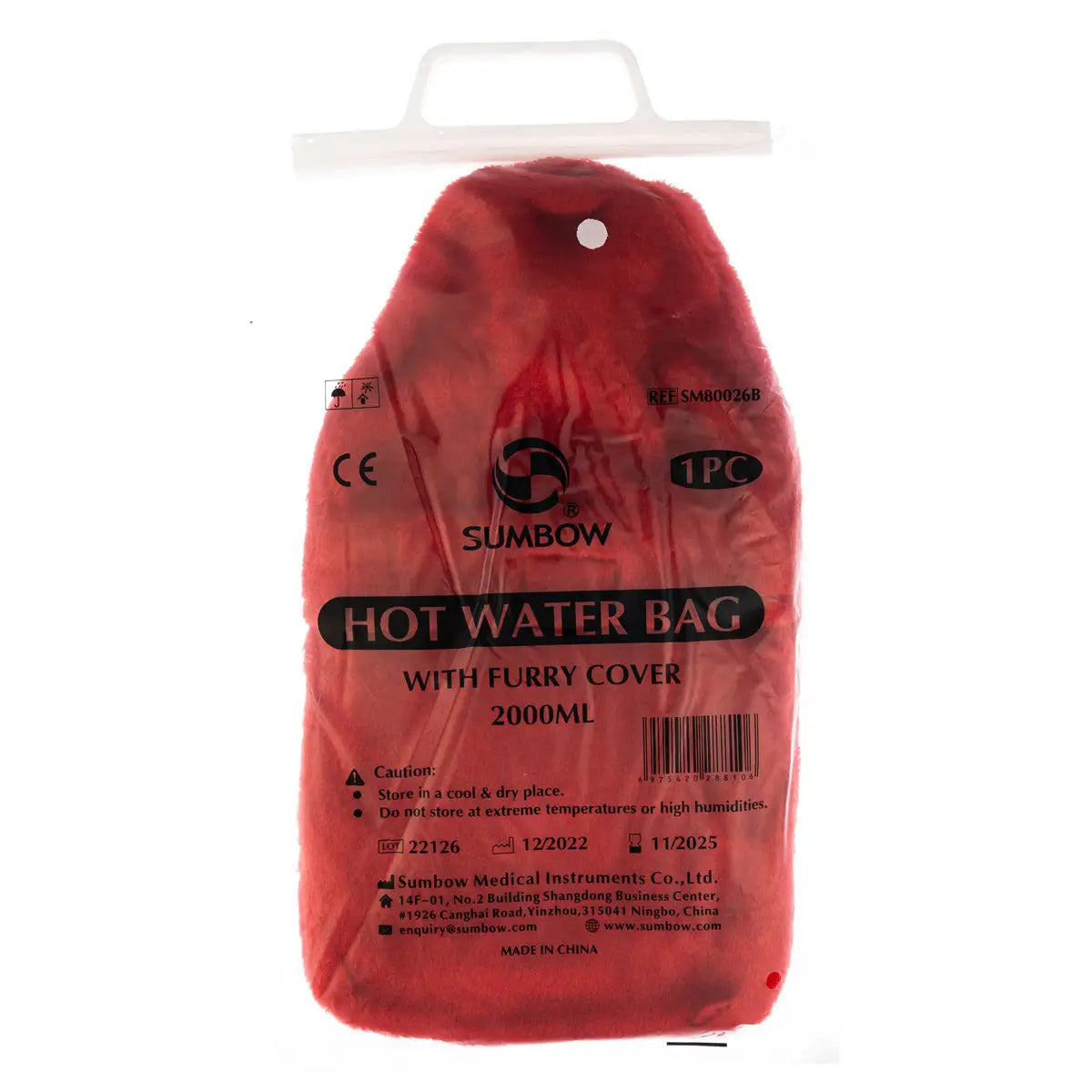 39825-Sumbow Hot Water Bag With Cover 2000ml
