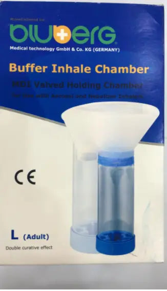 39853-Sumbow Buffer Inhale Chamber Mask L Adults-Blue