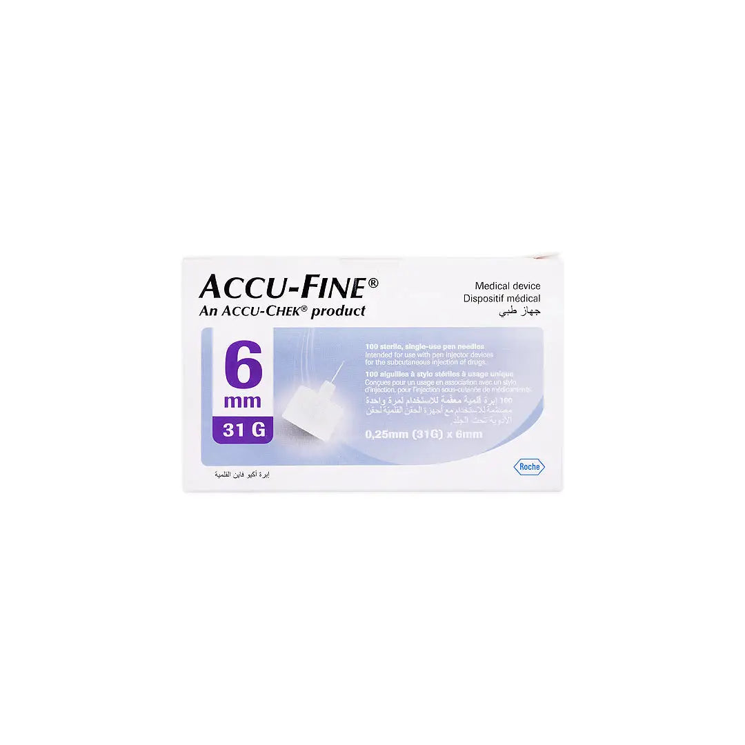 39858-Accu-Fine Pen Needles 6mmx31G 100pcs