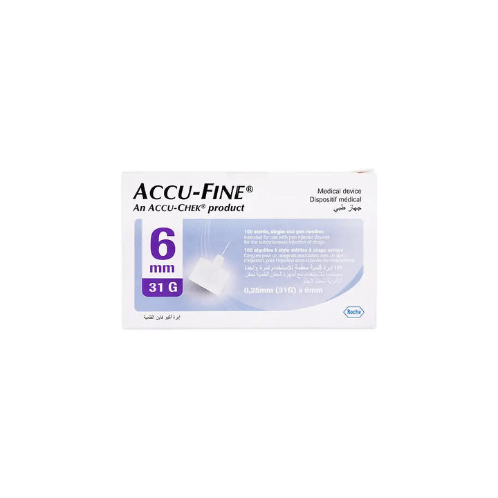 39858-Accu-Fine Pen Needles 6mmx31G 100pcs