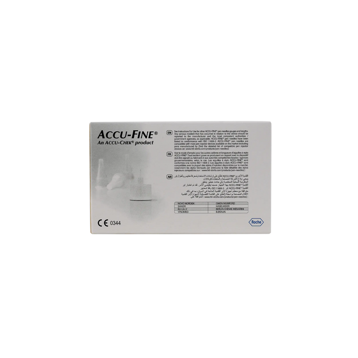 39859-Accu-Fine Pen Needles 4mmx32G 100pcs +2